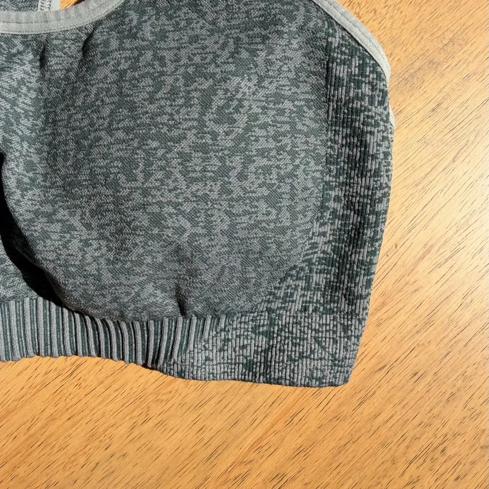 Women’s | Gymshark Seamless Scoop Sports Bra Medium Support, Marl Green | Medium